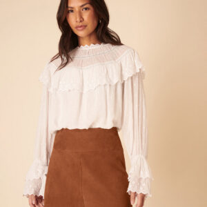 Brown Mini Classic Easy Skirt