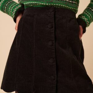 Black Mini Easy Lightweight Skirt